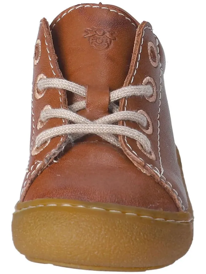 Leder-Sneakers "Kenny" in Hellbraun