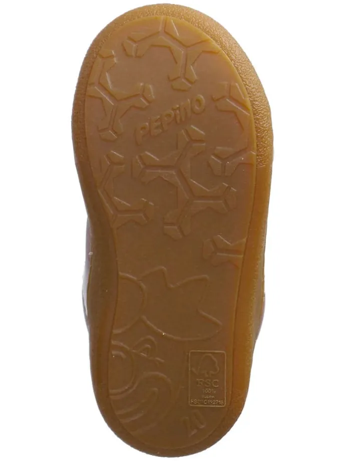 Leder-Sneakers "Kenny" in Hellbraun