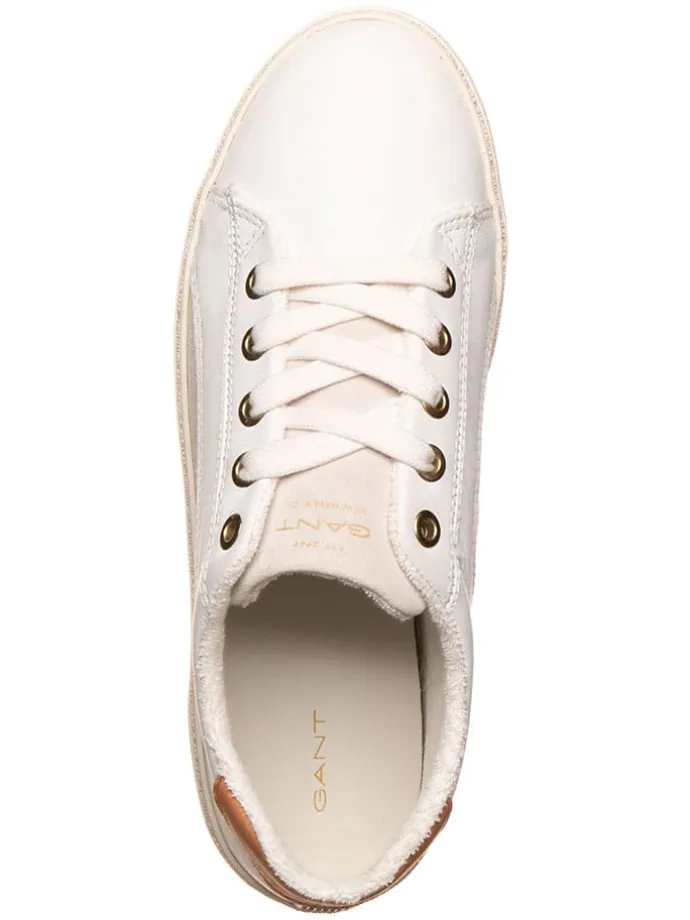 Leder-Sneakers "Legalilly" in Weiß/ Hellbraun