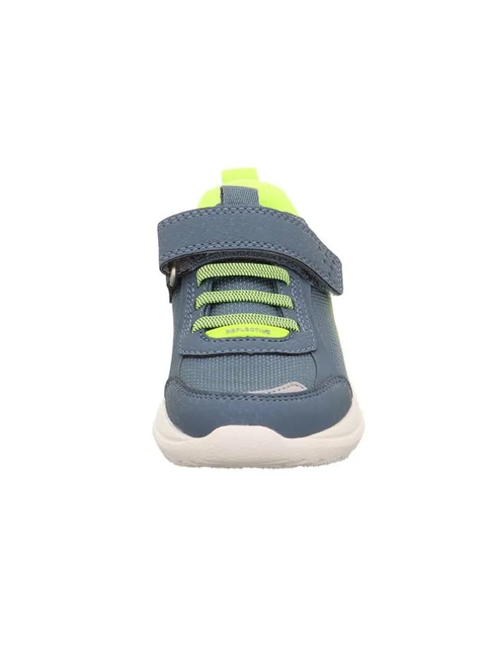 Leder-Sneakers "Rush" in Blau/ Grün