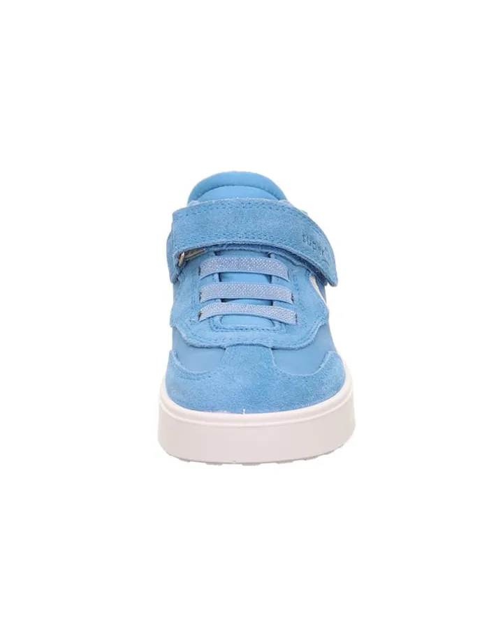 Leder-Sneakers "Stella" in Hellblau