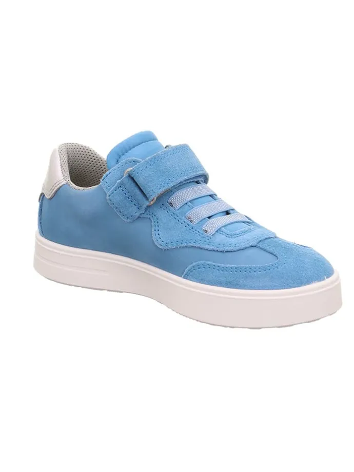 Leder-Sneakers "Stella" in Hellblau