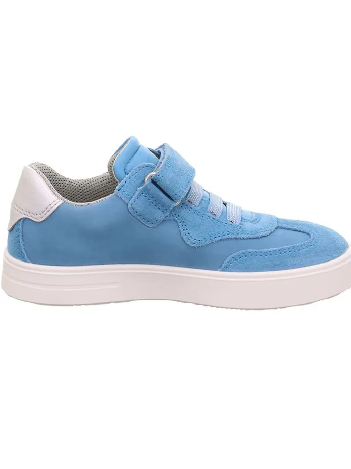 Leder-Sneakers "Stella" in Hellblau