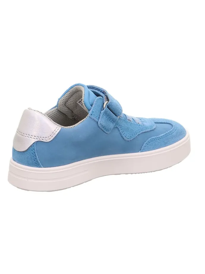 Leder-Sneakers "Stella" in Hellblau