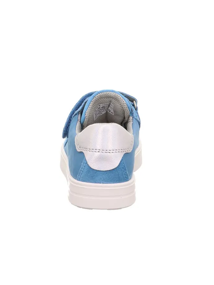 Leder-Sneakers "Stella" in Hellblau