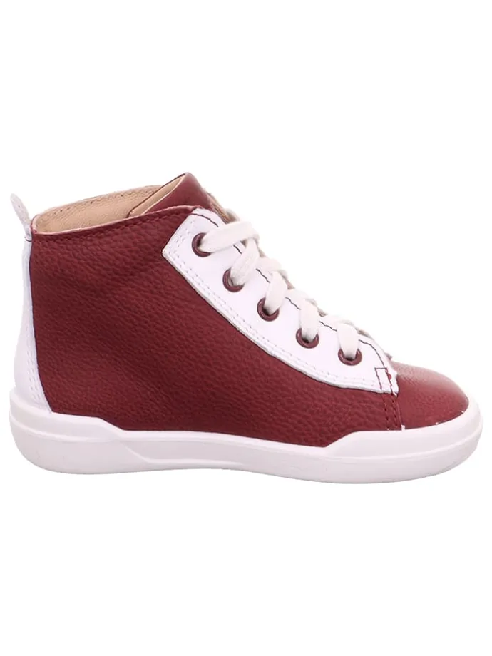 Leder-Sneakers "Superfree" in Rot