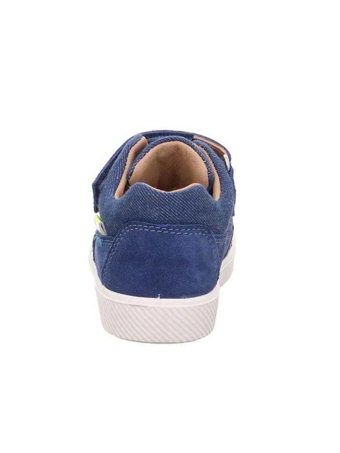 Leder-Sneakers "Supies" in Blau