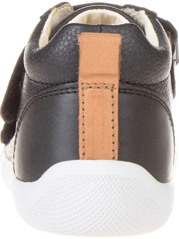 Leder-Sneakers "The Walk Strap Sporty" in Schwarz