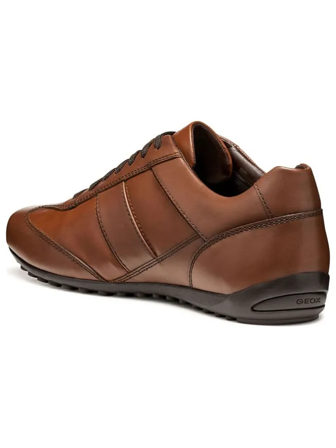 Leder-Sneakers "Wells" in Hellbraun