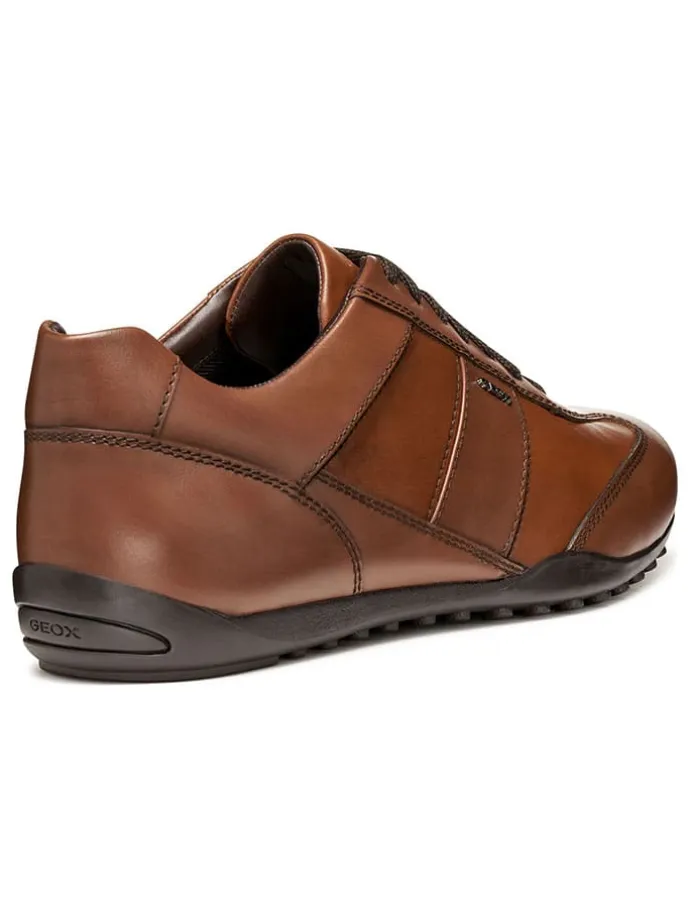 Leder-Sneakers "Wells" in Hellbraun