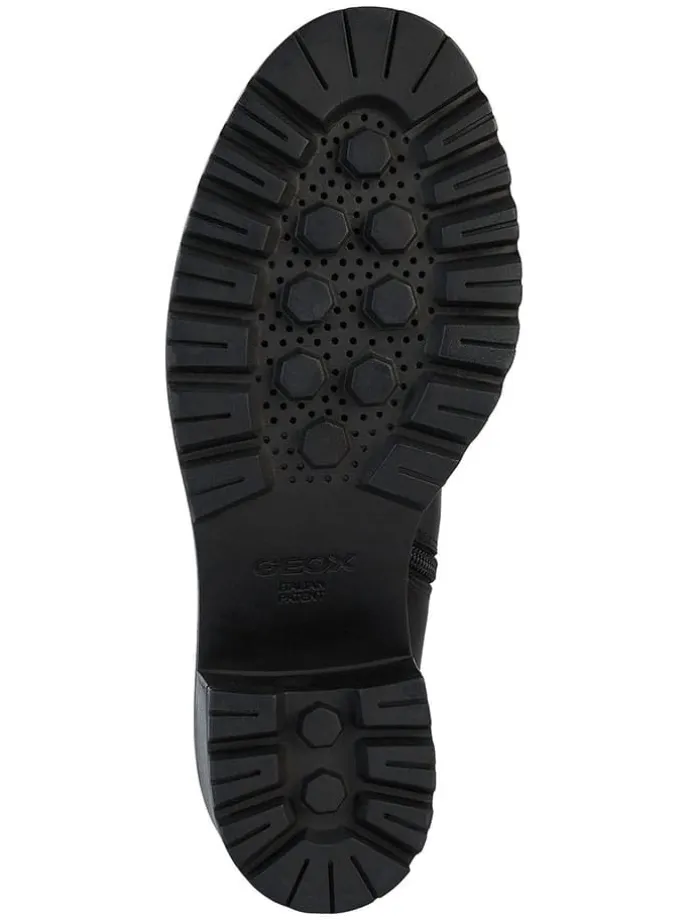 Leder-Stiefeletten "Damiana" in Schwarz