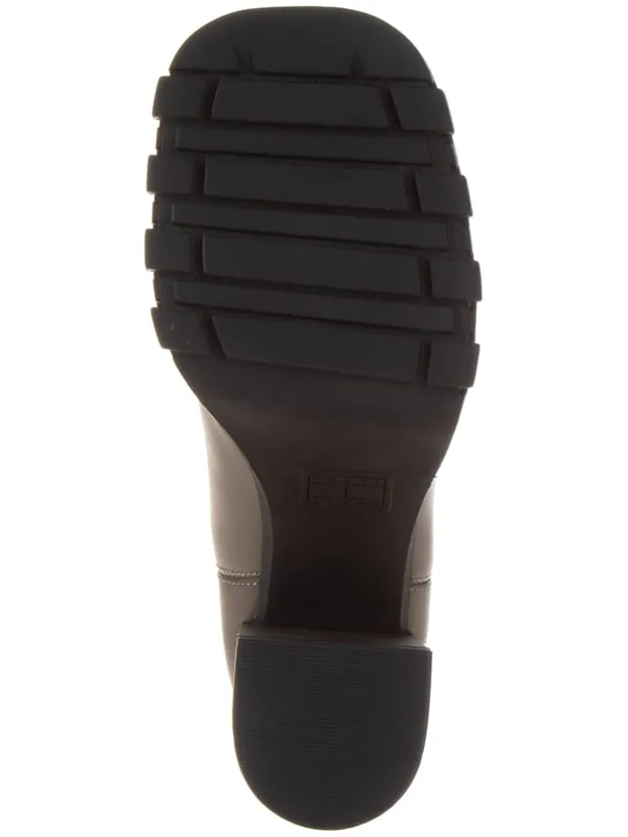 Leder-Stiefeletten in Hellbraun