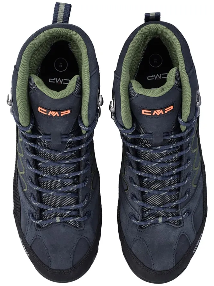 Leder-Trekkingboots "Moon" in Dunkelblau