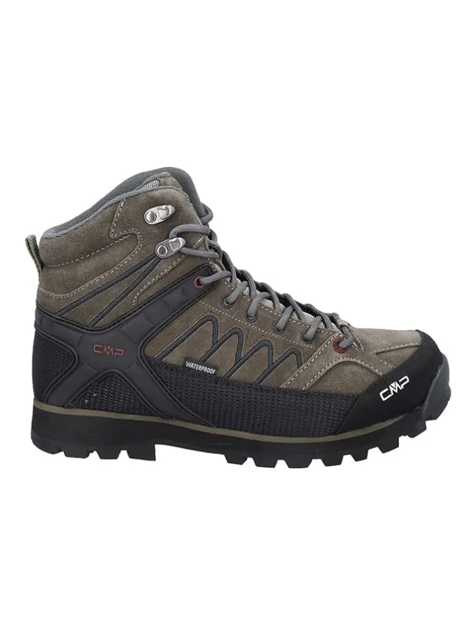 Leder-Trekkingboots "Moon" in Braun/ Grau