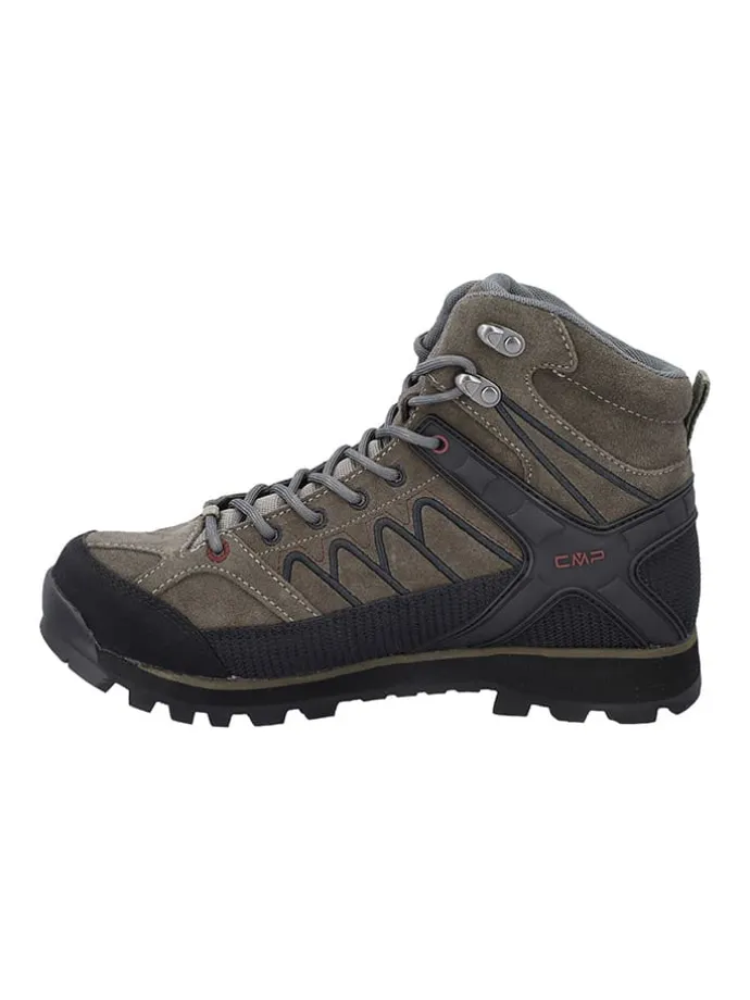 Leder-Trekkingboots "Moon" in Braun/ Grau