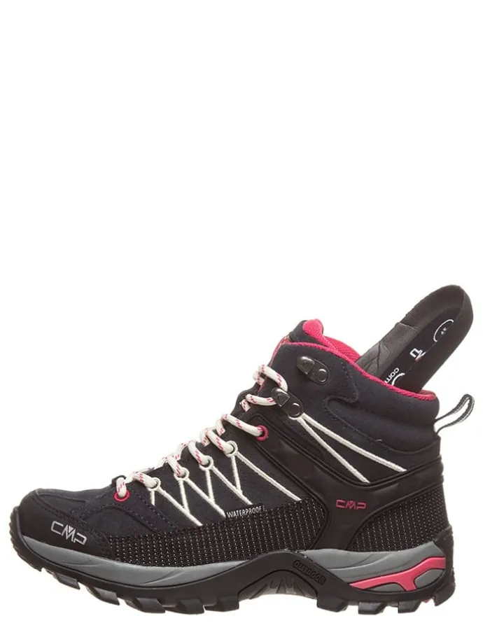 Leder-Trekkingboots "Rigel" in Schwarz