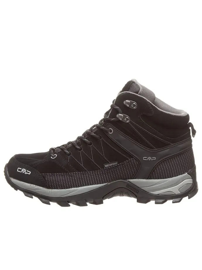 Leder-Trekkingboots "Rigel" in Schwarz