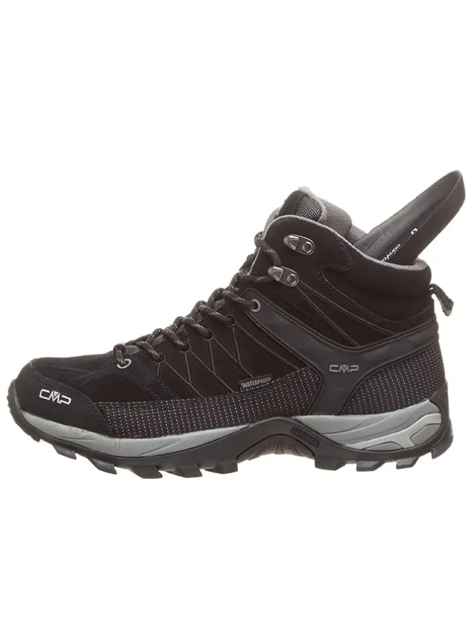 Leder-Trekkingboots "Rigel" in Schwarz
