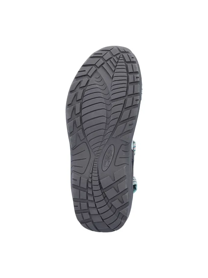 Leder-Trekkingsandalen "Khalys" in Blau/ Hellblau/ Rosa