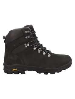 Leder-Trekkingschuhe "Bharat" in Schwarz