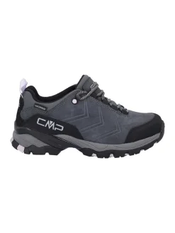 Leder-Trekkingschuhe "Melnick" in Schwarz/ Grau