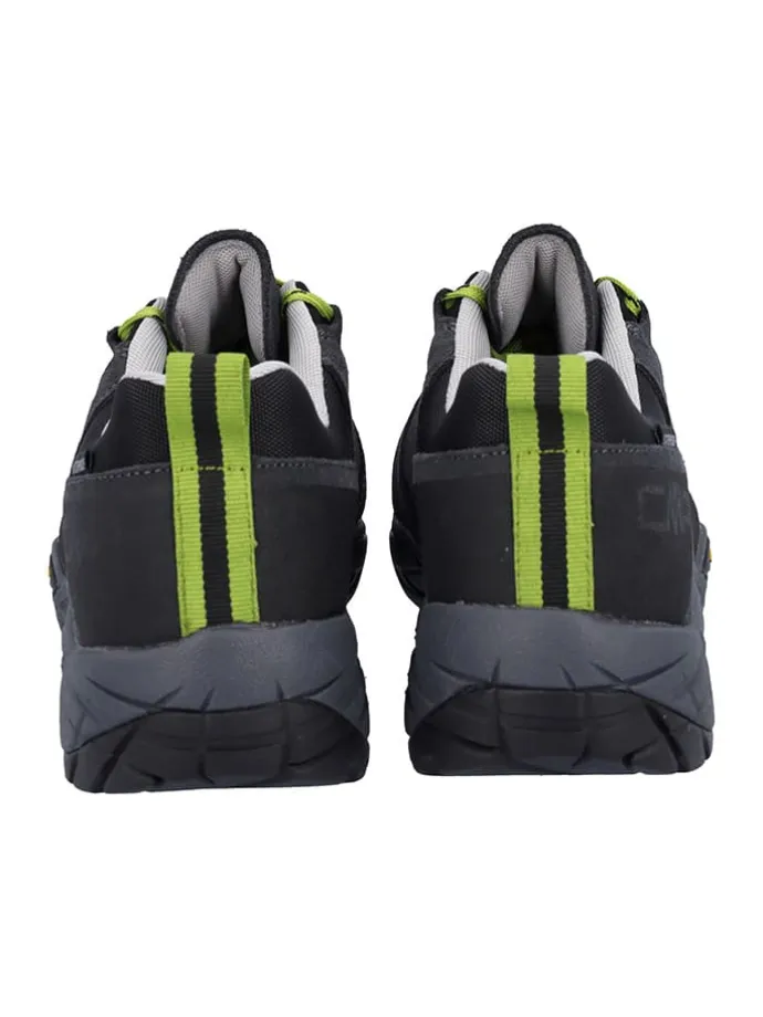 Leder-Trekkingschuhe "Mintaka" in Grau/ Limette