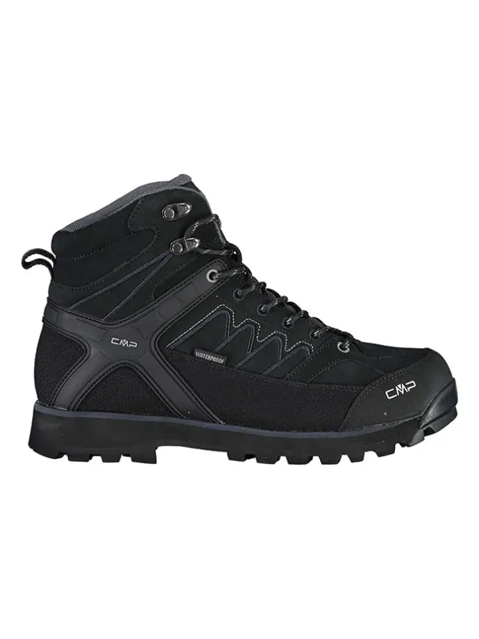 Leder-Trekkingschuhe "Moon" in Schwarz