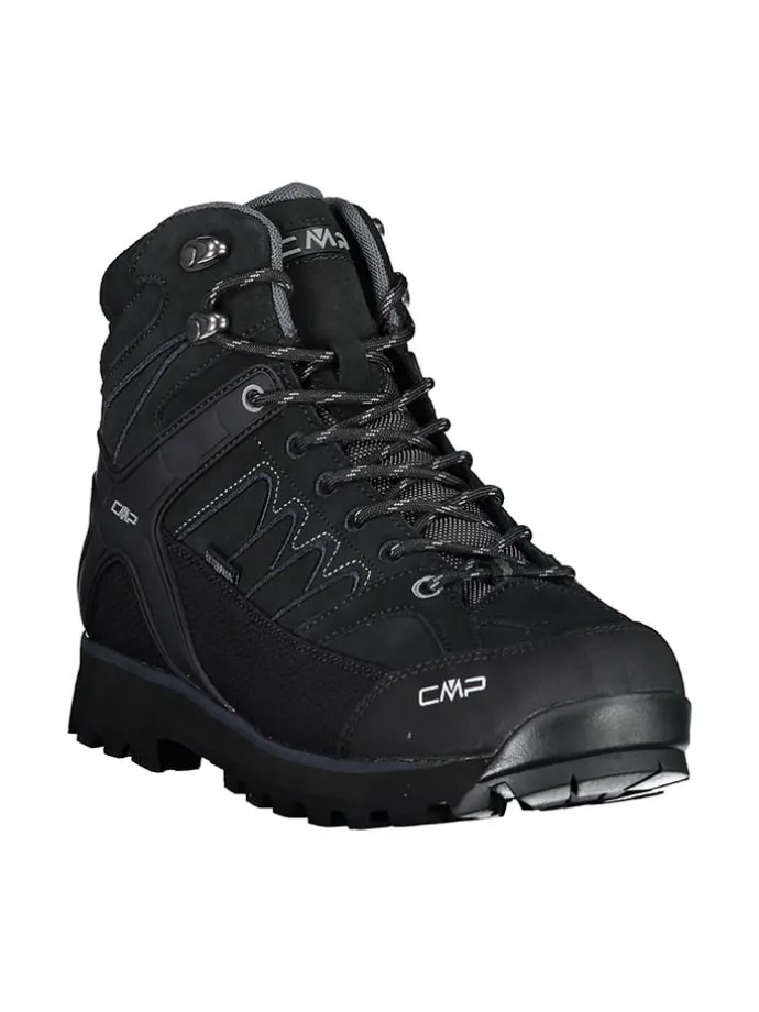 Leder-Trekkingschuhe "Moon" in Schwarz