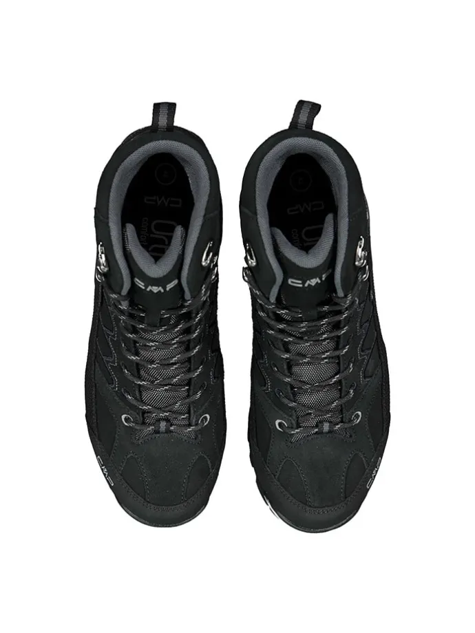 Leder-Trekkingschuhe "Moon" in Schwarz