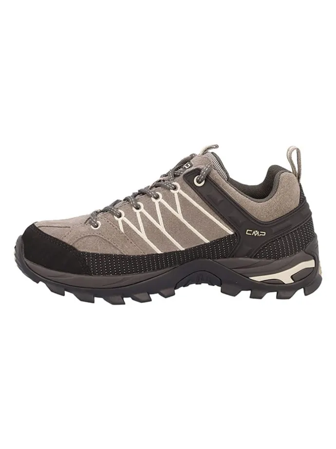 Leder-Trekkingschuhe 'Rigel" in Hellbraun/ Schwarz