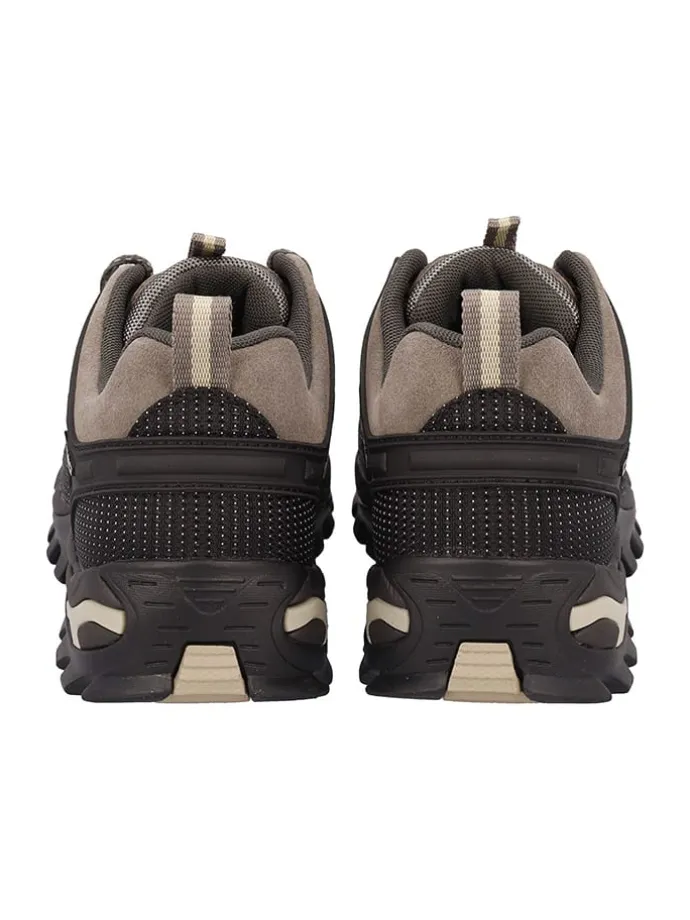 Leder-Trekkingschuhe 'Rigel" in Hellbraun/ Schwarz