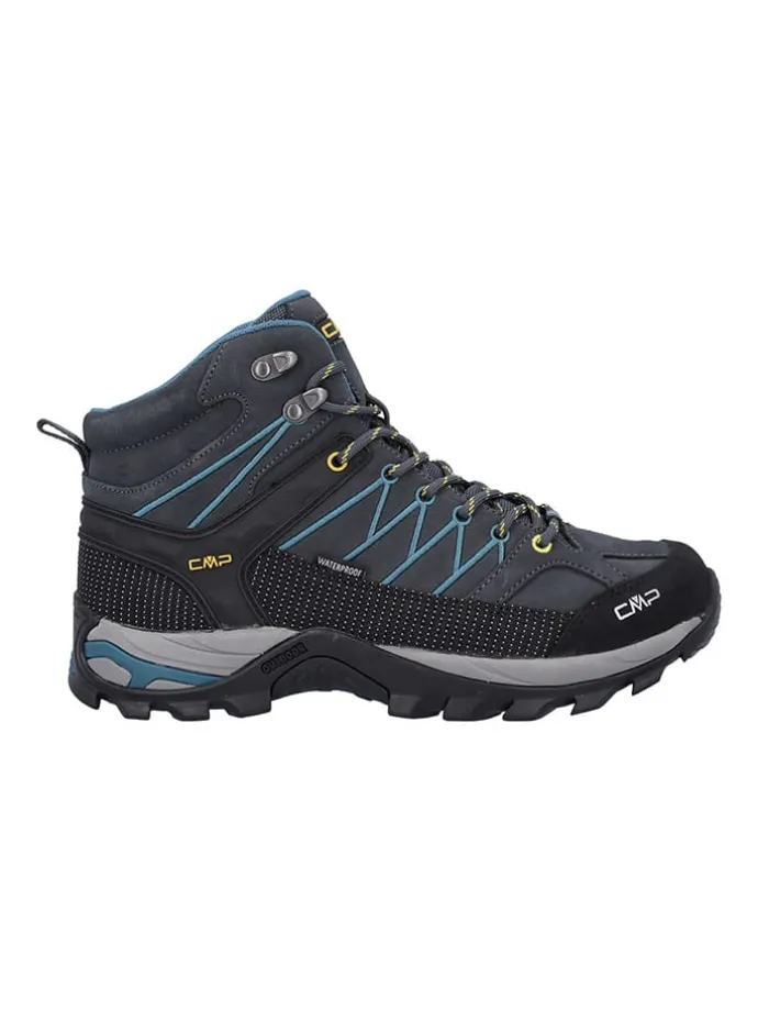Leder-Trekkingschuhe "Rigel" in Dunkelblau