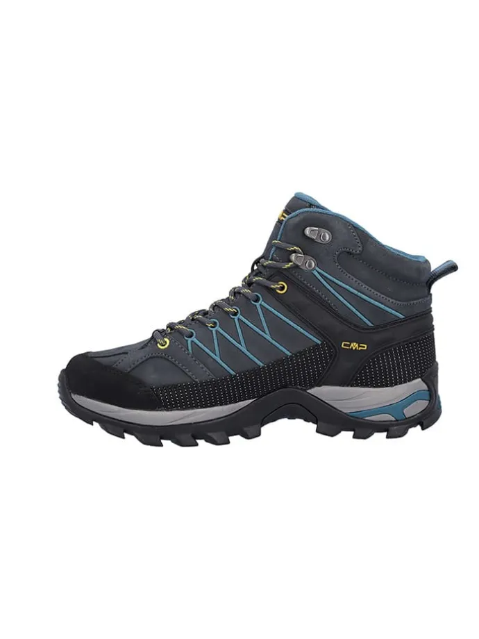 Leder-Trekkingschuhe "Rigel" in Dunkelblau
