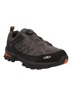 Leder-Trekkingschuhe "Rigel" in Schwarz/ Braun