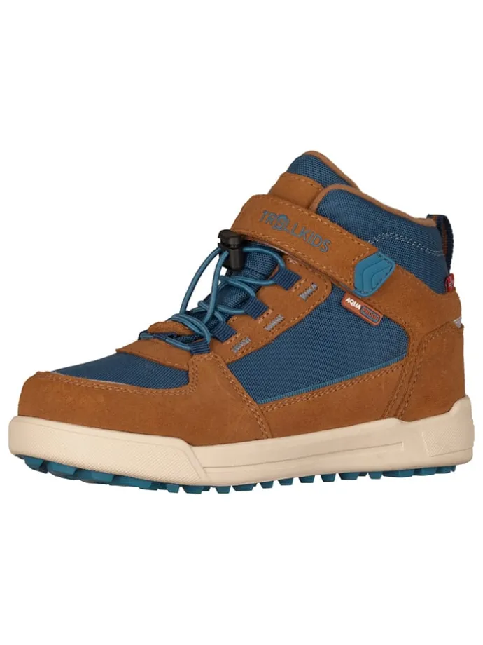Leder-Wanderboots "Gryllefjord Mid Cut" in Hellbraun