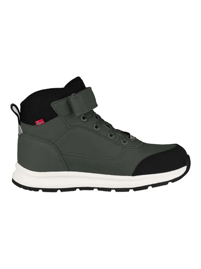 Leder-Wanderboots "Stavanger Mid Cut XT" in Khaki