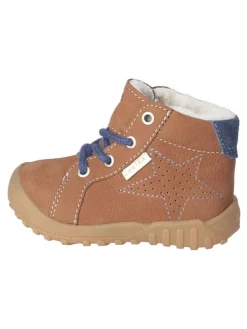 Leder-Winterboots "Denny" in Hellbraun