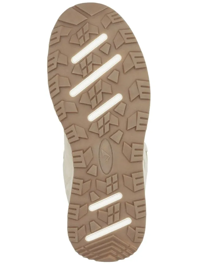 Leder-Winterboots "Eldfjall" in Beige