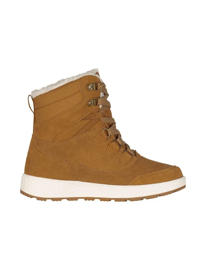 Leder-Winterboots "Eldfjall" in Hellbraun