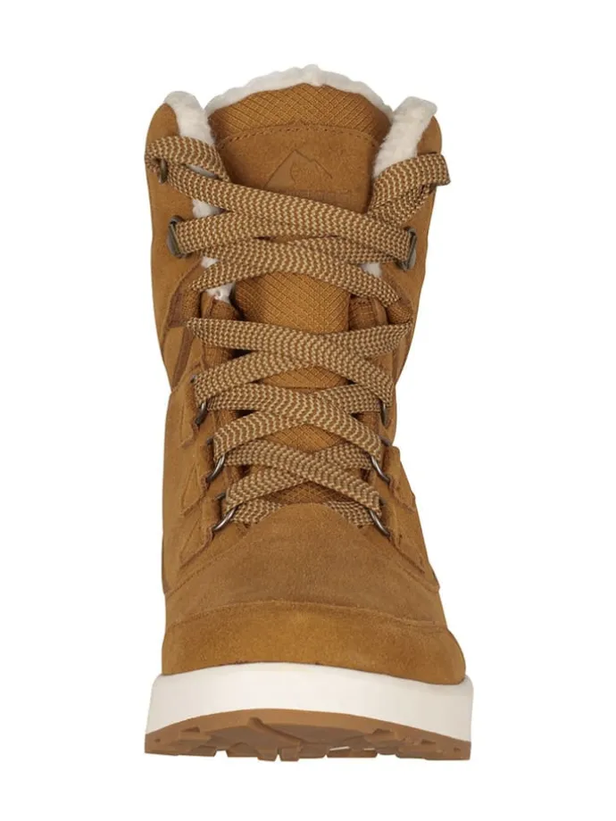 Leder-Winterboots "Eldfjall" in Hellbraun