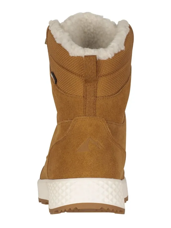 Leder-Winterboots "Eldfjall" in Hellbraun
