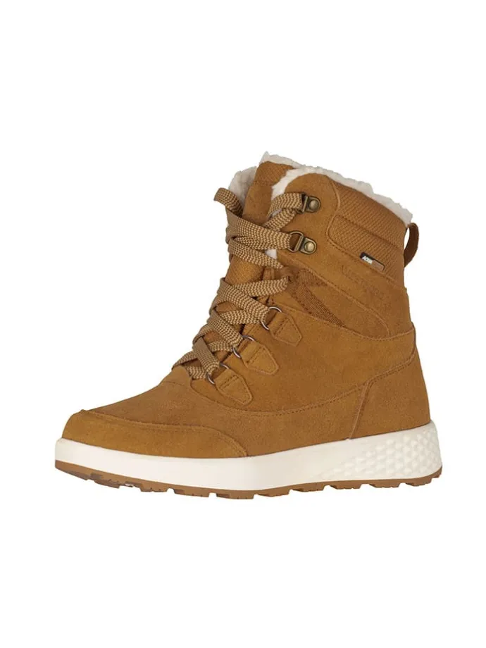 Leder-Winterboots "Eldfjall" in Hellbraun