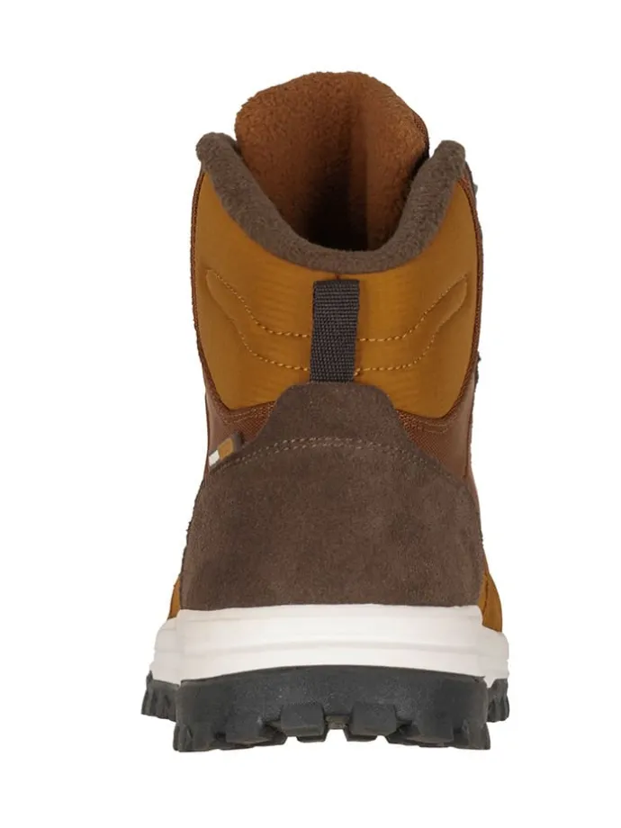 Leder-Winterboots "Eldfjall" in Hellbraun