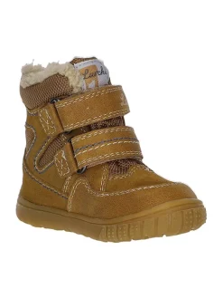 Leder-Winterboots in Hellbraun