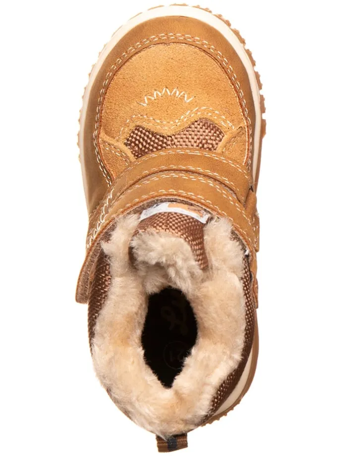 Leder-Winterboots "Jaufen" in Hellbraun