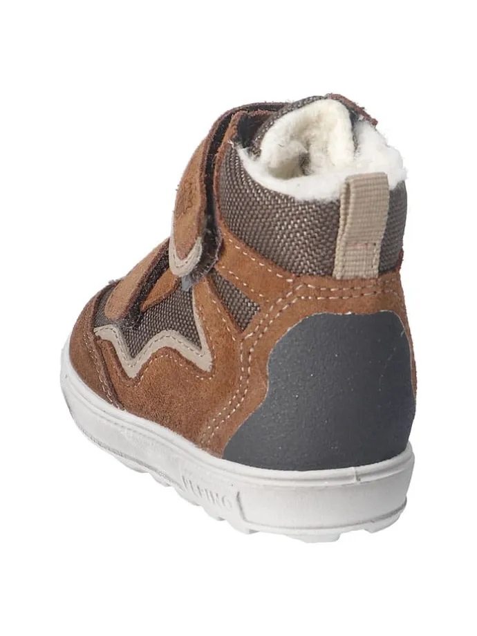 Leder-Winterboots "Paul" in Hellbraun