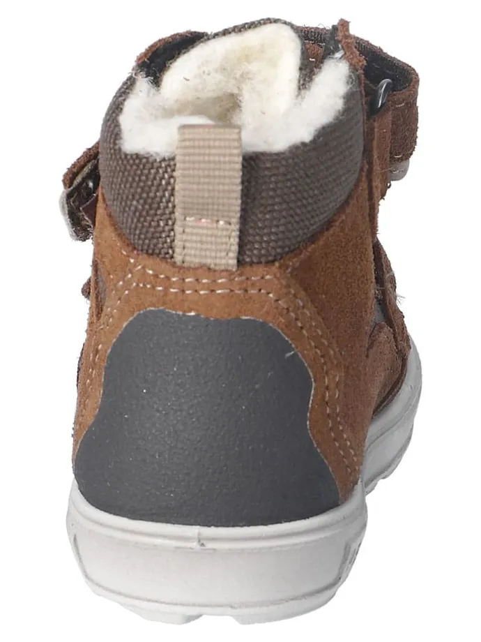Leder-Winterboots "Paul" in Hellbraun