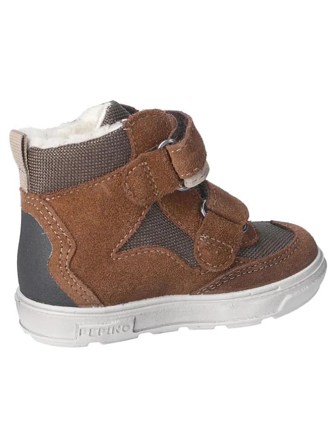 Leder-Winterboots "Paul" in Hellbraun