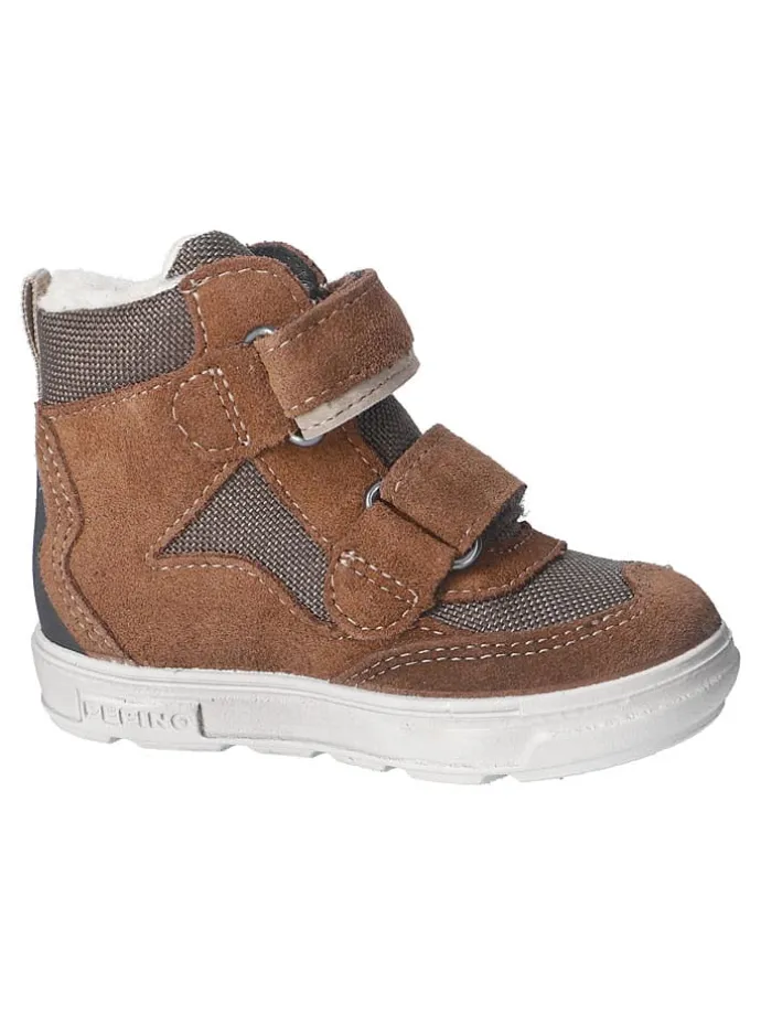 Leder-Winterboots "Paul" in Hellbraun