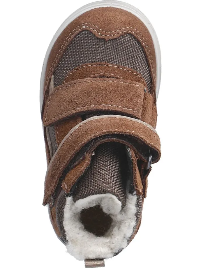 Leder-Winterboots "Paul" in Hellbraun